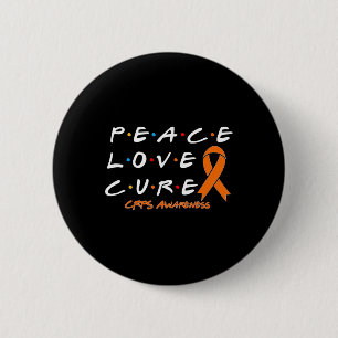 Crops Bewustzijn Vrede Liefde Cure Ronde Button 5,7 Cm