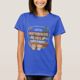 Croptoberfest 2023 Blauw T-shirt voor dames