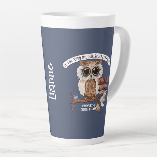 Croptoberfest 2023 LG Latte Mok Blauw - Personalis (Rechterhoek)