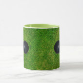 Croquet Ball, Mallet, Green Grass Mok (Midden)