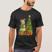 Croquet Ball Snowman Light Xmas - kerstboom T-shirt (Voorkant)