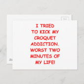 croquet briefkaart (Voorkant / Achterkant)