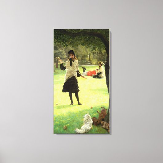 Croquet, c.1878 canvas afdruk (Voorkant)