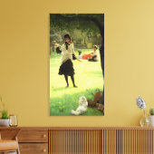 Croquet, c.1878 canvas afdruk (Insitu (Woonkamer))