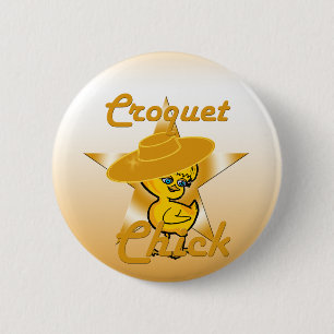 Croquet Chick #10 Ronde Button 5,7 Cm