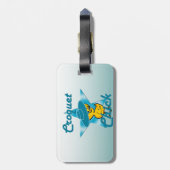 Croquet Chick #7 Bagagelabel (Achterkant verticaal)