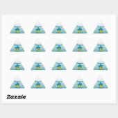 Croquet Chick 7 Driehoek Sticker (Vel)