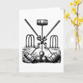 Croquet Kaart (Gele Bloem)