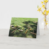 Croquet Kaart (Gele Bloem)