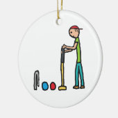 Croquet Keramisch Ornament (Links)