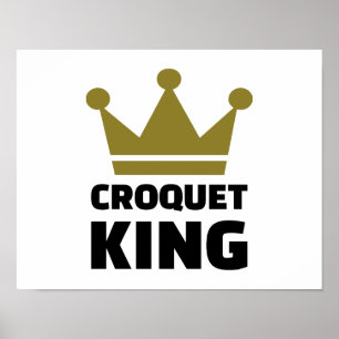 Croquet King-kampioen Poster