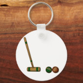 Croquet Mallet en Balls Sleutelhanger (Voorkant)