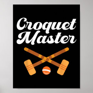 Croquet Meester Poster