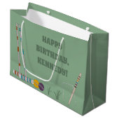 Croquet Set, Jade Green, Persoonlijk Groot Cadeauzakje (Voorkant Gekanteld)