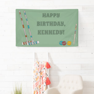 Croquet set, Yard Game Custom Party Spandoek