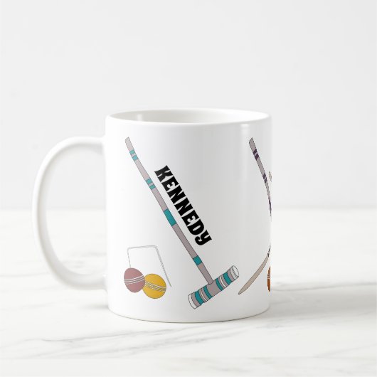 Croquet set, Yard Game gepersonaliseerd Koffiemok (Links)