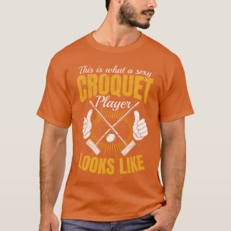 Croquet spel sey Croquet speler T-shirt