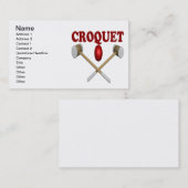 Croquet Visitekaartje (Voorkant / Achterkant)