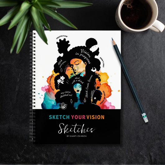 Croquez Votre Vision Livre de Croquis Afro Art Cré