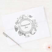 Croquis à la confiture de grenade étiquette modern (Enveloppe)