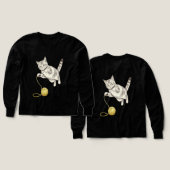 Croquis au crayon d'un chat Tabby en lecture (Motif recto et verso)