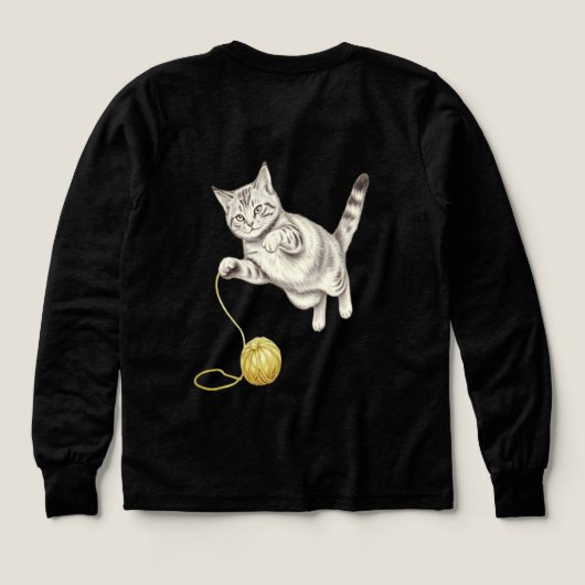 Croquis au crayon d'un chat Tabby en lecture (Motif dos)