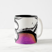 Croquis corporel Mug à café à deux tons (Devant droit)