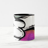 Croquis corporel Mug à café à deux tons (Centre)