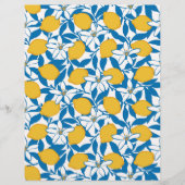 Croquis de citron floral - Feuilles de papier (Devant)