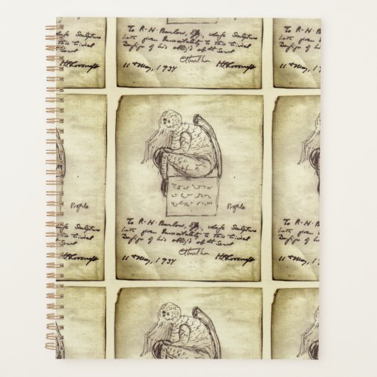 Croquis de Cthulhu par Lovecraft (Devant)