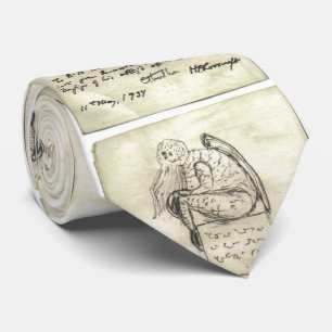 Croquis de Cthulhu par Lovecraft Cravate
