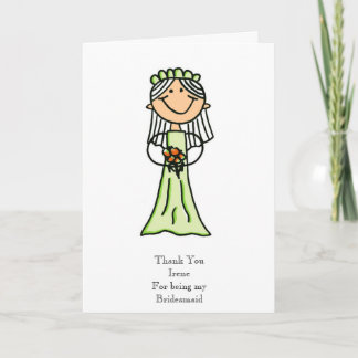 Croquis de demoiselle d'honneur, Merci