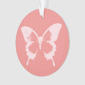 Croquis de papillon, rose corail (devant)