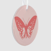 Croquis de papillon, rose corail (devant)