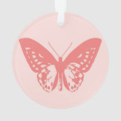 Croquis de papillon, rose corail (dos)