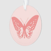 Croquis de papillon, rose corail (devant)