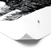 Croquis d'encre Ancienne ferme affiche de scène hi (Coin)