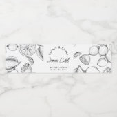 Croquis Étiquette à courge de citron fait maison (Étiquettes simples)