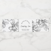 Croquis Étiquette d'enveloppement de confiture de (Étiquettes simples)