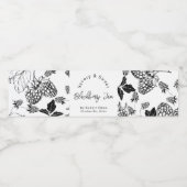 Croquis Étiquette d'enveloppement de confiture de  (Étiquettes simples)