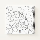 Croquis noir blanc dessiné à la main Grand Journal (Dos)