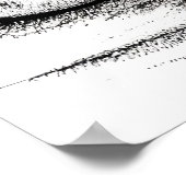 Croquis noir et blanc du château | AI Art Poster (Coin)