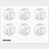 Croquis noir et blanc étiquette de confiture de ci (Feuille)