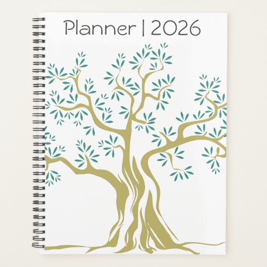 Croquis Olive Tree 2026 Planner - Méditerranée (Devant)