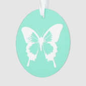 Croquis papillon, aqua et blanc (devant)