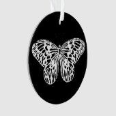 Croquis papillon, blanc et noir (devant)