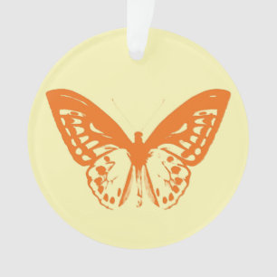 Croquis papillon, jaune et orange