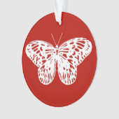 Croquis papillon, rouge et blanc foncé (devant)