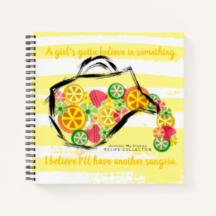 Croquis sangria de fruits personnalisé livre de re