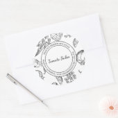 Croquis sur la salsa de tomate étiquette moderne (Enveloppe)